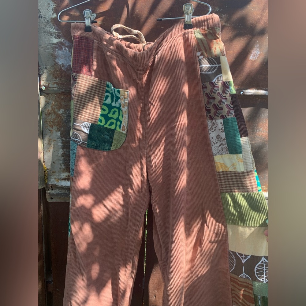 Patchwork Corduroy Lounge Pants